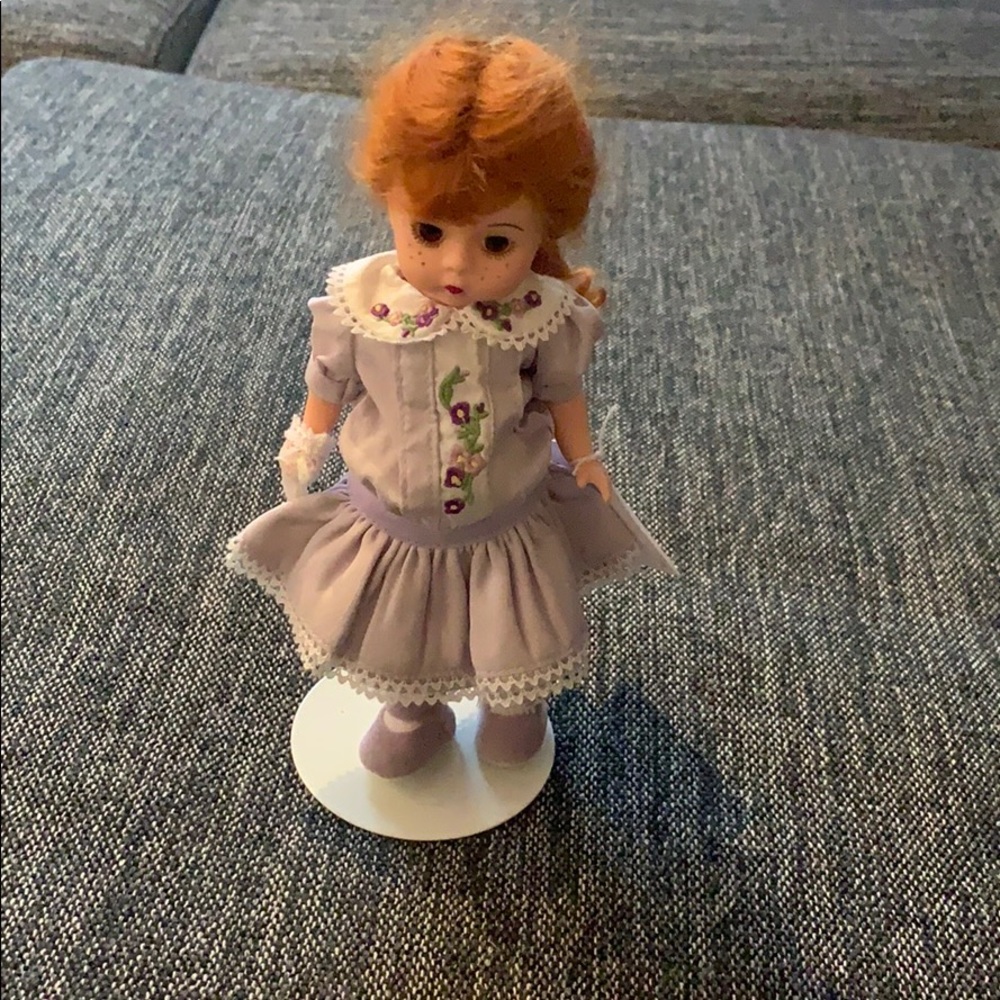 Vintage Friday’s Child doll with stand